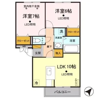 モンソレーユ A【3階】の間取り