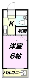 アレイフラッツ大舘【2階】の間取り