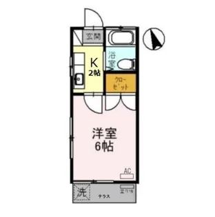 グレース蘭【1階】の間取り