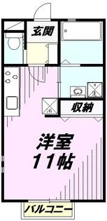 メゾンレーヴⅡ【1階】の間取り