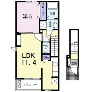 エストーレ【2階】の間取り