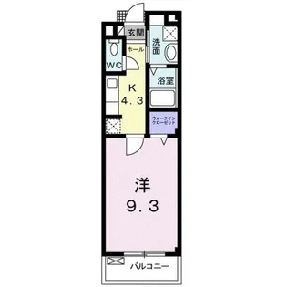 クラリス【2階】の間取り