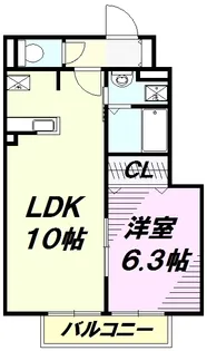 ファンタジア南台【1階】の間取り