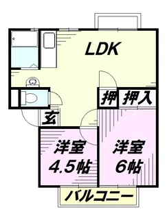 アーバン東雲A【2階】の間取り