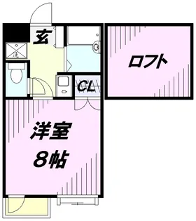 ウィスタリア【203号室】の間取り