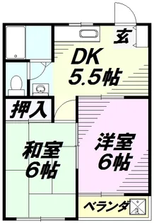 エステート和ヶ原B【1階】の間取り