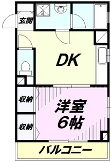ジュネス・ドミール【1階】の間取り