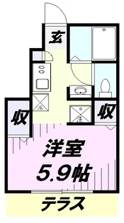 エスポワール【1階】の間取り