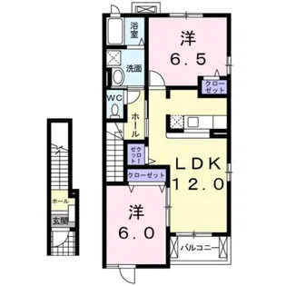 ストロベリーフィールズ【2階】の間取り