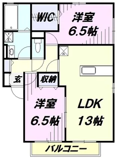 ベルジェ Ⅱ【1階】の間取り
