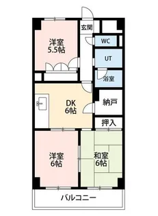 マーブル小手指【205号室】の間取り