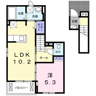 ジェルメ東狭山ヶ丘Ⅰ【2階】の間取り
