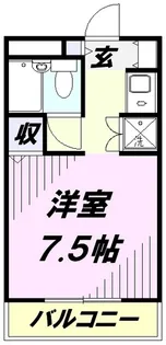 ハイツメガロン【1階】の間取り