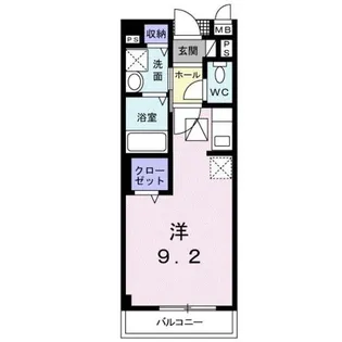 オークランドヴィラ【1階】の間取り