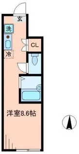 ジュネス南住吉【1階】の間取り
