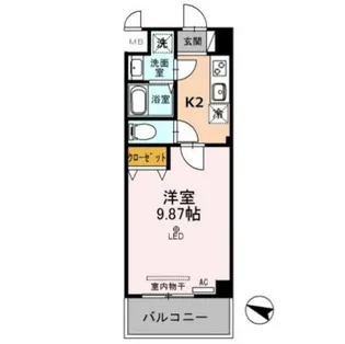 アエル新所沢【203号室】の間取り