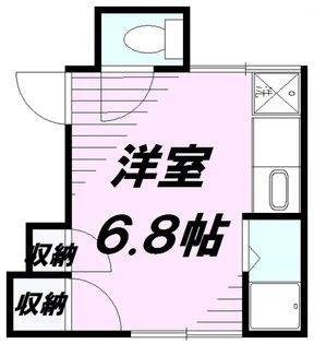 1Rの間取り画像