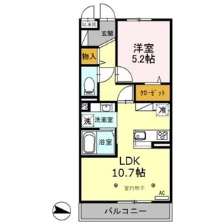 プラザ・デル・ソル【3階】の間取り