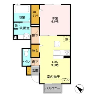 スプルース【102号室】の間取り