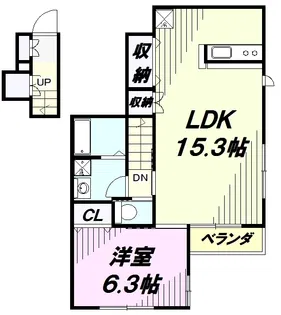 オフィン ラコーデ【2階】の間取り
