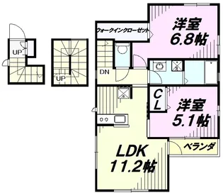 オフィン ラコーデ【3階】の間取り