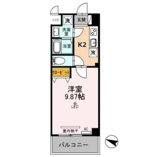 アエル新所沢【1階】の間取り