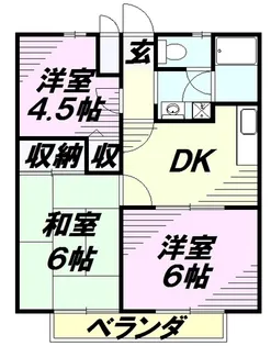 クレールメゾンA【2階】の間取り