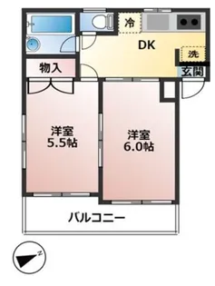くすのき台マンション【3階】の間取り