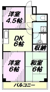 ヒルサイドテラス【3階】の間取り