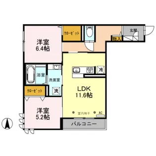ムサオゴAS【3階】の間取り