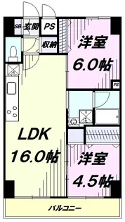 マルナカビレッジ壱番館【6階】の間取り