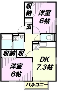 ファミールNEO【2階】の間取り