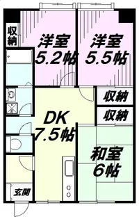 ヴィラーミ檸檬館【1階】の間取り