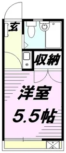 オーシャンパレス【105号室】の間取り