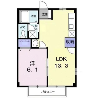 ニューシティー川合【2階】の間取り