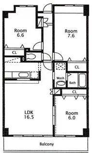 シューペリア航空公園【4階】の間取り