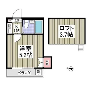 1Kの間取り画像
