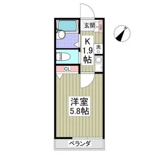 バーデンハイム秋津【2階】の間取り