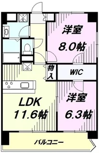 ラフィネ所沢【5階】の間取り