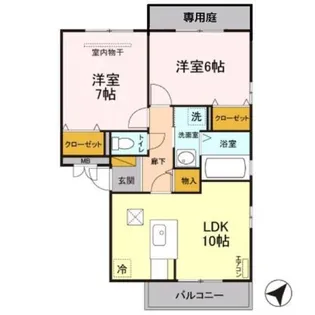 モンソレーユ A【1階】の間取り