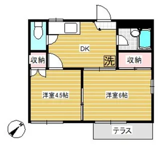 ユーアイハイム富士見C【101号室】の間取り