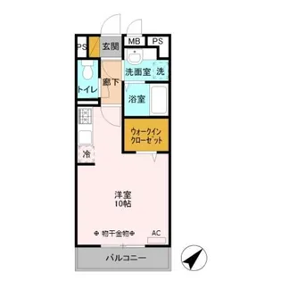 セジュールZEN Ⅲ A【305号室】の間取り