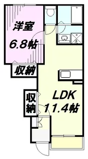 ベル・グラース【1階】の間取り