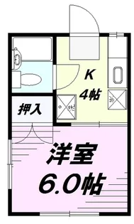 ファミーユ美原【2階】の間取り