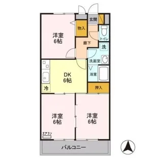 プレヤーデン B【1階】の間取り