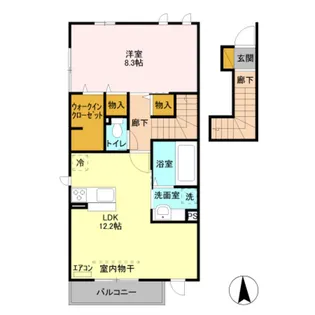 ソレイユ【2階】の間取り