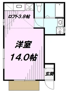アーバンテラスSS【101号室】の間取り