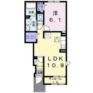 メゾン・ド・メルヴェイユ【1階】の間取り