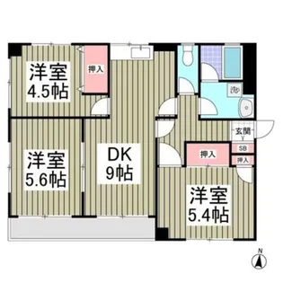ホワイトヴィラ新所沢【1階】の間取り