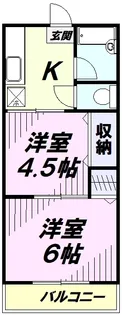 白水荘【2階】の間取り